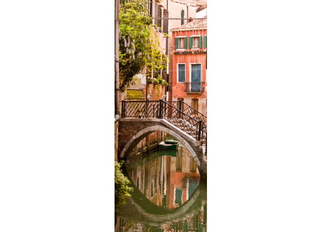 Наклейка на дверь Классический вид на венецианский канал